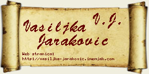 Vasiljka Jaraković vizit kartica